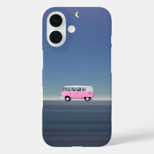 Aesthetic Night Travel Retro Beach Bomb iPhone 16 Case
