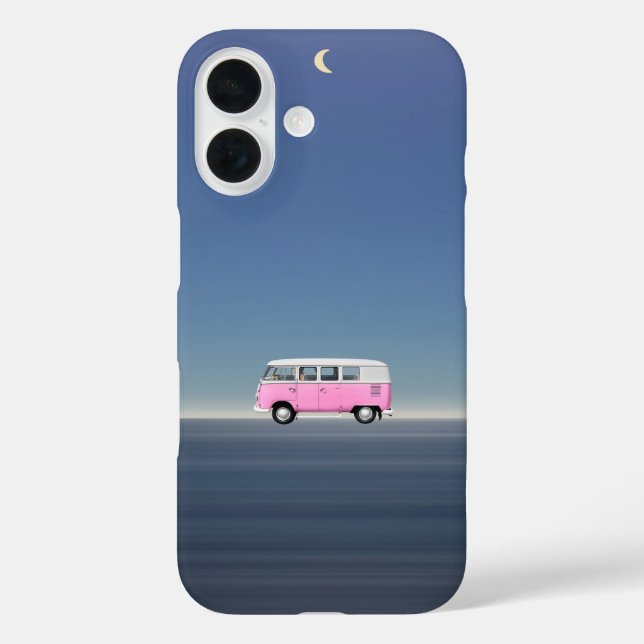 Aesthetic Night Travel Retro Beach Bomb Case-Mate iPhone Case (Back)