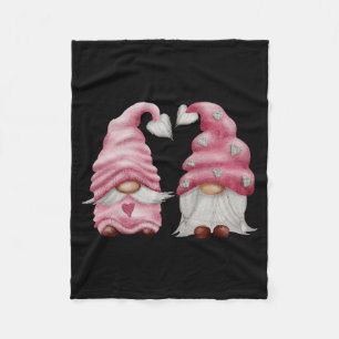 Aesthetic Nk Gnome Valentines Day Decor For Women  Fleece Blanket