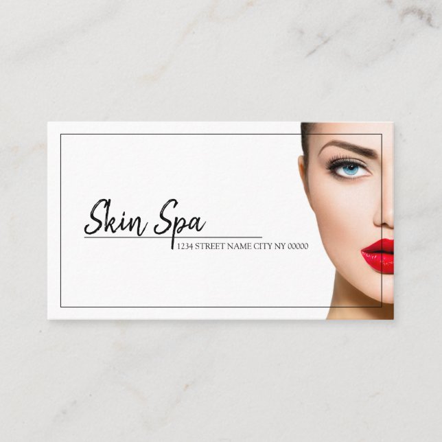 Aesthetic Nurse, Doctor, Cosmetic Surgery Business Card (Front)