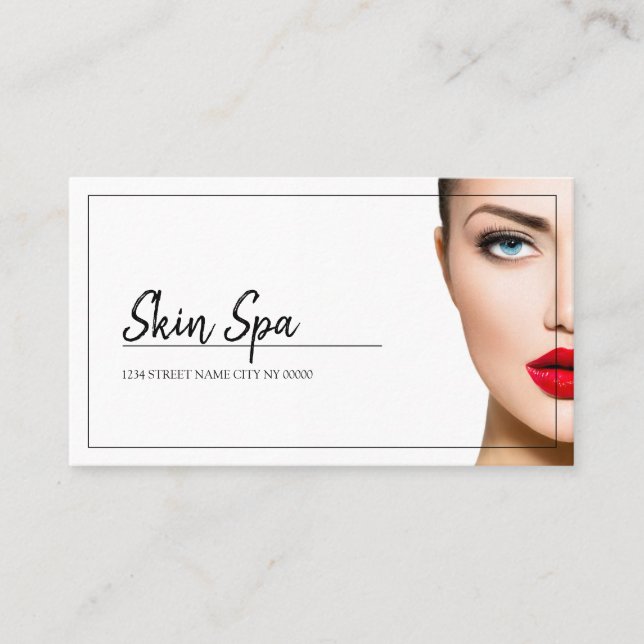 Aesthetic Nurse, Doctor, Cosmetic Surgery Business Card (Front)