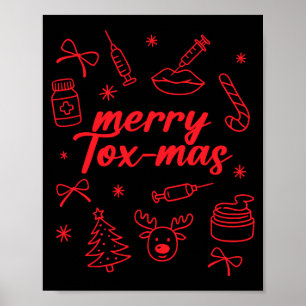 Aesthetic Nurse Injector Botox Er Xmas Merry Tox-m Poster