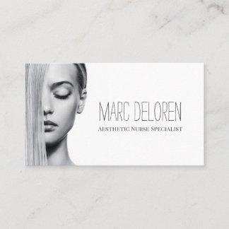 Aesthetic Nurse Injector Cosmetic Surgeon Business Card