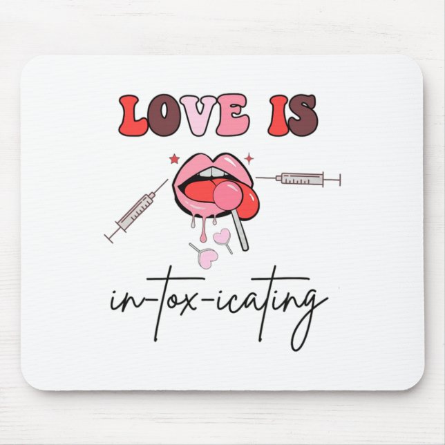 Aesthetic Nurse Injector Valentine Filler Dysrt  Mouse Pad (Front)