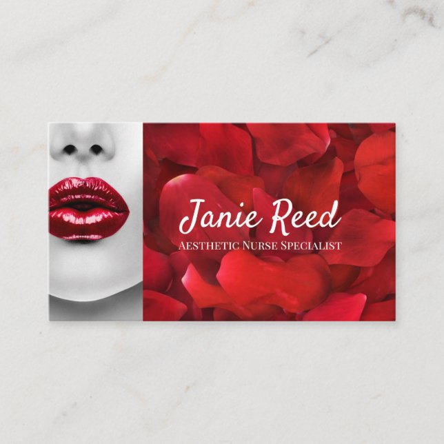 Aesthetic Nurse Specialist Injector Business Card (Front)