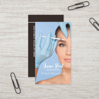 Aesthetic Nurse Specialist Injector Business Card