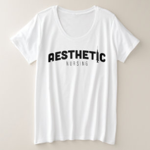 aesthetic nursing black graphic tee for nurses