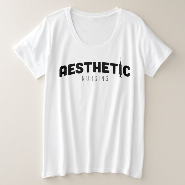 aesthetic nursing black graphic tee for nurses (Design Front)