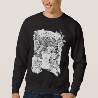 Aesthetic Occult Witch Witchcraft Flowers Roses Wo Sweatshirt