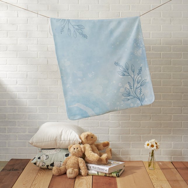 Aesthetic ocean water colour baby blanket (Creator Uploaded)