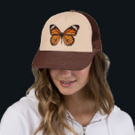 Aesthetic Orange Butterfly Trucker Hat<br><div class="desc">Now u can be aesthetic and saint :D -w-</div>