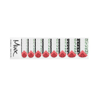 Aesthetic Palestine Flag Temporary Nail Stickers