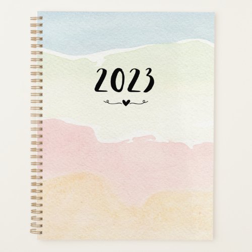 Aesthetic Pastel 2023 Weekly Monthly Non Dated Planner
