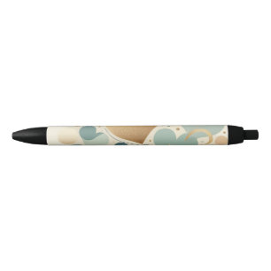 Aesthetic Pastel Love Heart Beige Abstract Minimal Pen