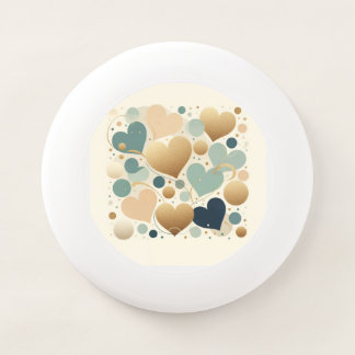Aesthetic Pastel Love Heart Beige Abstract Minimal Wham-O Frisbee