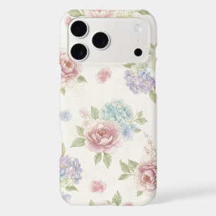 Aesthetic Pastel Peony iPhone 17 Pro Max Case