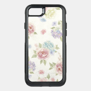Aesthetic Pastel Peony OtterBox Commuter iPhone SE/8/7 Case