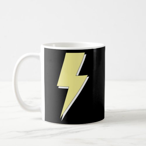 Aesthetic Pastel Yellow Lightning Bolt Coffee Mug