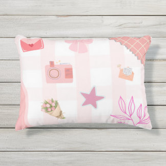 Aesthetic pillow all in pink 