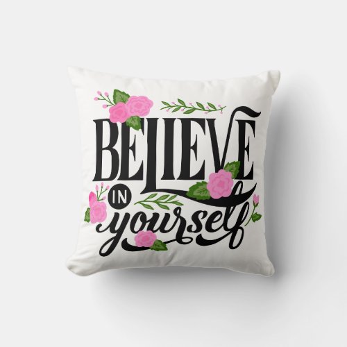 Aesthetic Pillow positivity Manifest Quote