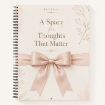 Aesthetic Pink Bow Journal
