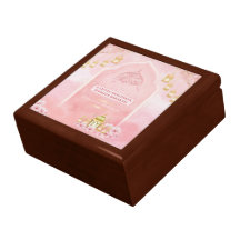 Aesthetic Pink Floral Ramadan Mubarak Gift Box