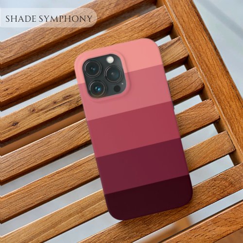 Aesthetic Pink Palette Stripe Color Block theme iPhone 13 Pro Case