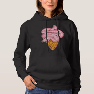 Aesthetic Pink Snake Ice Cream Hoodie
