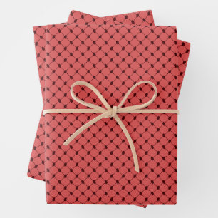 Aesthetic Pink Watermelon Kuffiyeh Kufiya Keffiyeh Wrapping Paper Sheets