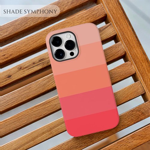 Aesthetic Pinky Peach Palette Stripe Color Block Case_Mate iPhone 14 Pro Max Case