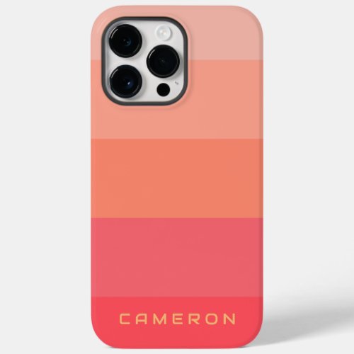 Aesthetic Pinky Peach Palette Stripe colorblock Case_Mate iPhone 14 Pro Max Case