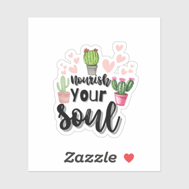 Aesthetic Plant Quote Sticker  (Sheet)