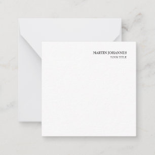 Aesthetic Professional Chic White Business Card