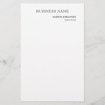 Aesthetic Professional Chic White Business Card by hizli_art at Zazzle