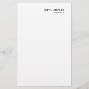 Aesthetic Professional Chic White Business Card