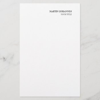 Aesthetic Professional Chic White Business Card by hizli_art at Zazzle