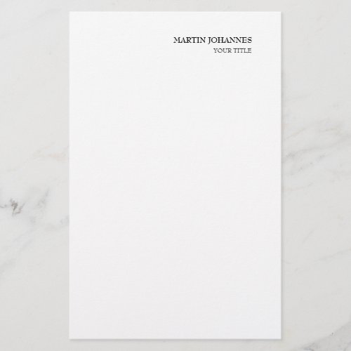 Aesthetic Professional Chic White Business Card