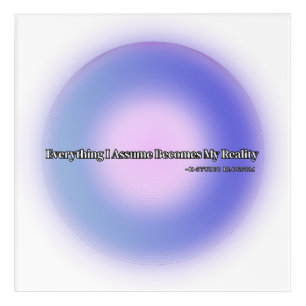 Aesthetic Purple Aura Manifestation Square Acrylic Print