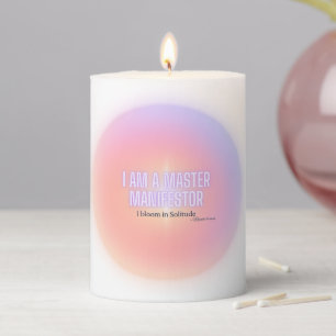 Aesthetic Purple Aura Master Manifestor Pillar Candle