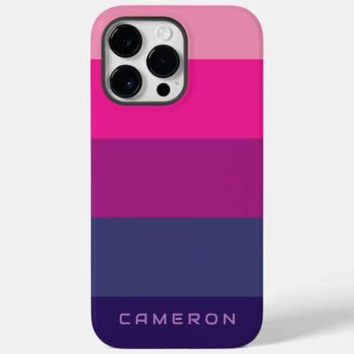 Aesthetic Purple Palette Stripe colorblock theme Case_Mate iPhone 14 Pro Max Case
