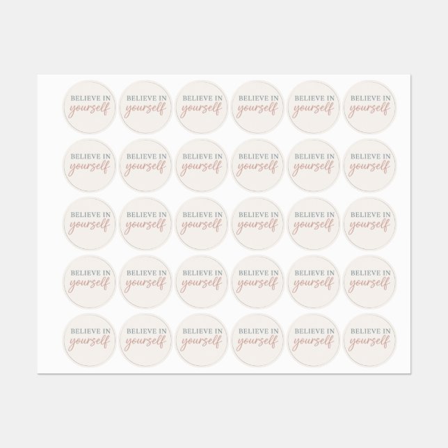 Aesthetic Quote – Minimal Pastel Motivation Labels (Sheet)