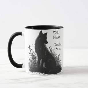 aesthetic quotes mug- black wolf t-shirts mug