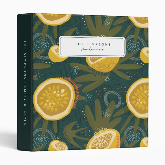 Aesthetic Recipe 3-Ring Binder (Front/Spine)