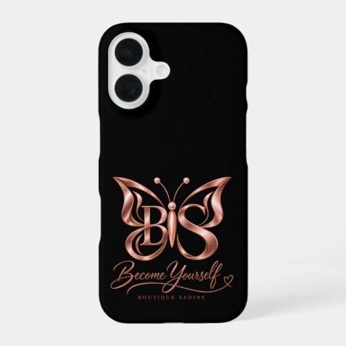Aesthetic Rose Gold Butterfly iPhone Case | Minima
