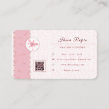Aesthetic Rosegold Business Card
