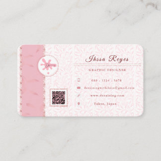 Aesthetic Rosegold Business Card