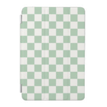 Aesthetic Sage Green Checkerboard