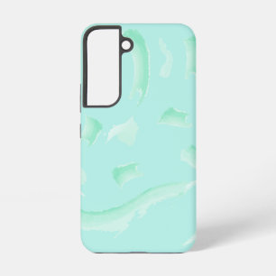 Aesthetic Sage Green Jade Marble Watercolor Patter Samsung Galaxy S22 Case