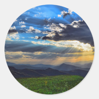 Aesthetic Scenery Painting On Stickers