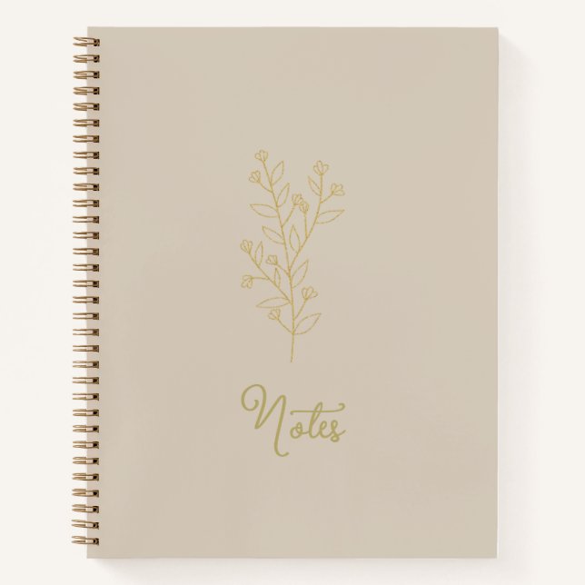 Aesthetic Spiral Journal Notebook (Front)